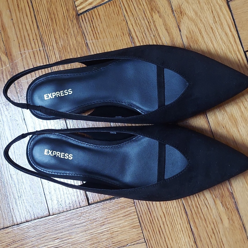 Express Pointy Slingback Ballerina Flats 7.5 NEW